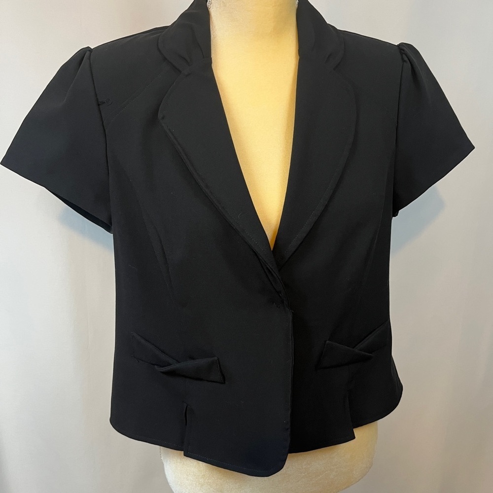Black Suit Jacket Top Size Medium
